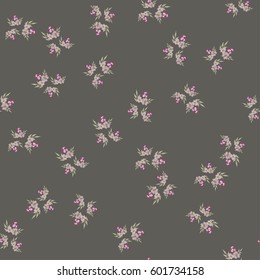 seamless delicate pattern of summer flowers