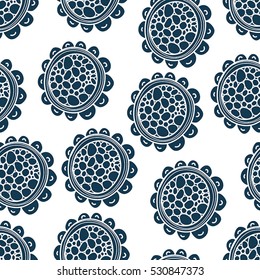 Seamless delicate pattern in vector.