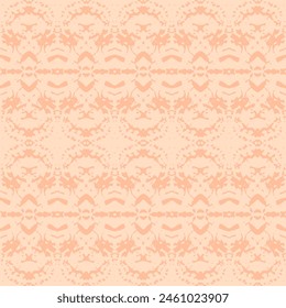 Seamless delicate veil-like pattern. Paper textured background. 70s retro vintage pattern background