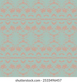 Seamless delicate veil-like pattern. Paper textured background. Ethnic Ikat tropical seamless pattern pastel tone.