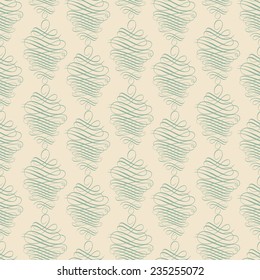 Seamless delicate veil-like pattern. Vintag background.
