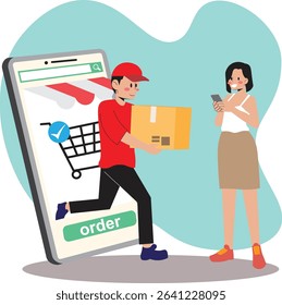 Seamless delivery, effortlessly connecting online shopping to doorstep delight.  #eCommerce