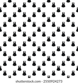Seamless dental pattern, silhouette of human teeth