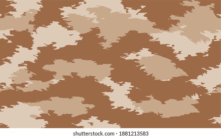 seamless desert camouflage pattern with grudge and smudge look