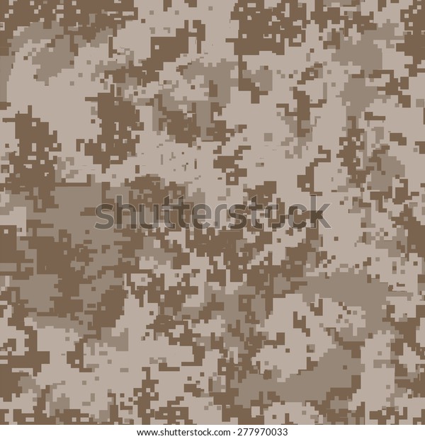 Seamless Desert Digital Camouflage Coverage Military Stock Vector ...