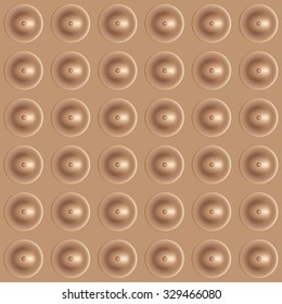 Seamless Design 3D balls color of human skin texture. Round geometric shape. Abstract drawing female breast. Vector art.