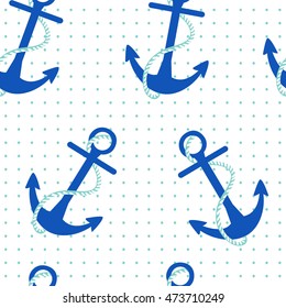 seamless design with anchor 