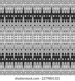 Seamless Design Backdrop Style Textile Grid Swatch Artwork Fashion Frame Banner Shape Modern Monochrome Tile Line Graphic Fabric Background Geometric Texture Wallpaper Print Pattern