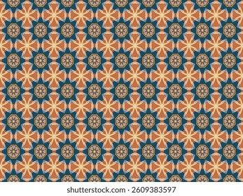 Seamless Design Background Fashion Symmetric Luxury Texture Graphic Shape Template Decoration Wallpaper Geometric Textile Perspective Digital Visual Interior Cloth Art Fabric Endless Tile Pattern.