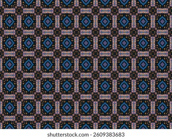 Seamless Design Background Fashion Symmetric Luxury Texture Graphic Shape Template Decoration Wallpaper Geometric Textile Perspective Digital Visual Interior Cloth Art Fabric Endless Tile Pattern.