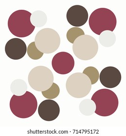 Seamless design ,Colorful circle on white background,vector