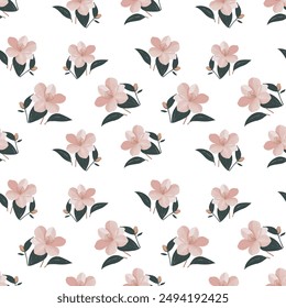 Diseño sin costuras Elegante Fondo floral Vibrante Ilustración Textura delicada | Repetición floral sin fin | fondo transparente blanco