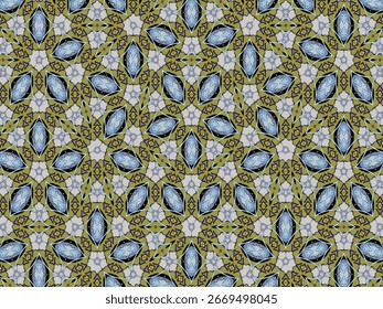 Seamless Design Geometric Tile Texture Digital Graphic Wallpaper Template Fashion Textile Visual Shape Cloth Endless Luxury Background Decoration Perspective Interior Art Fabric Symmetric Pattern.