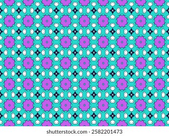 Seamless Design Graphic Symmetric Cloth Texture Perspective Fabric Shape Wallpaper Art Luxury Background Digital Endless Interior Tile Fashion Template Geometric Textile Visual Decoration Pattern.