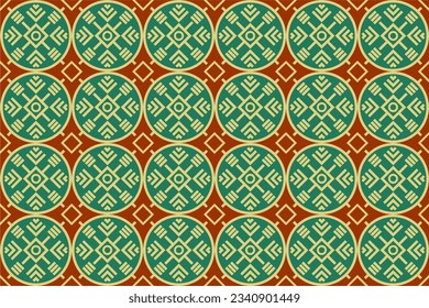 Seamless design of Indonesian batik pattern named Jlamprang.  Traditional batik texture originally from Pekalongan Central Java. Batik pattern eps 05.