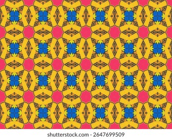 Seamless Design Interior Perspective Luxury Tile Fabric Graphic Endless Geometric Shape Background Art Cloth Texture Fashion Digital Textile Template Symmetric Decoration Wallpaper Visual Pattern.