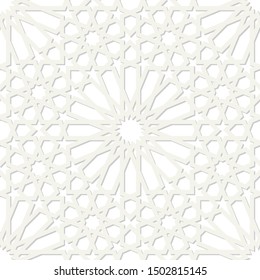 Seamless design for light backgrounds. tile pattern. Based on islamic traditional art. All elements sorted and grouped in layers for easy editing.