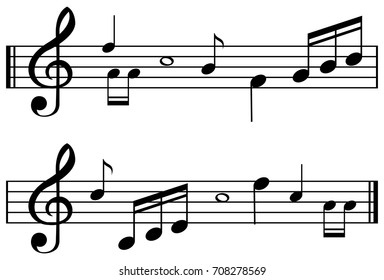 Seamless design for music notes illustration