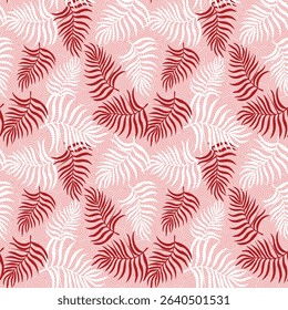 seamless design pattern with flowers and twigs with leaves. Vector illustrator