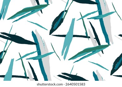 seamless design pattern with flowers and twigs with leaves. Vector illustrator