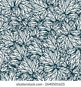 seamless design pattern with flowers and twigs with leaves. Vector illustrator