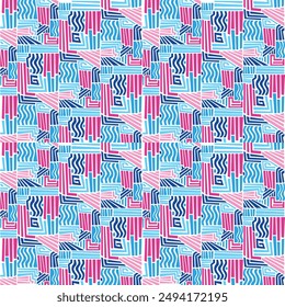 patrón de diseño sin fisuras, lleno de colores, atractivas combinaciones de colores adecuadas para medios promocionales o diseño de productos
