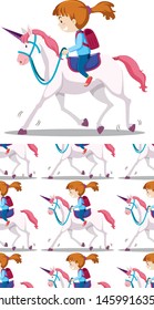 Seamless design pattern isolated on white illustration