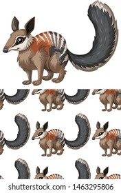 Seamless design pattern isolated on white illustration