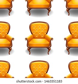 Seamless design pattern isolated on white illustration