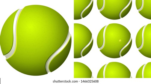 Seamless design pattern isolated on white illustration