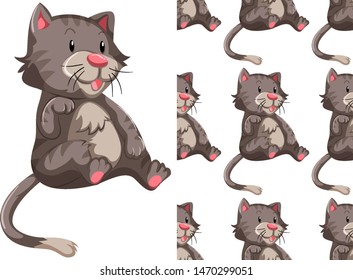 Patrón de diseño sin soldadura aislado en ilustración blanca