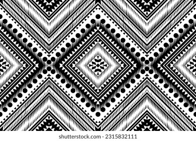 Patrón de diseño sin foco, patrón geométrico tradicional. diseño de ilustración vectorial en blanco, patrón de tela abstracta, estilo azteca para textiles, 