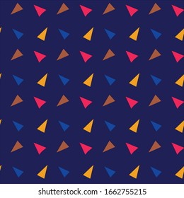 seamless design pattern with triangles background