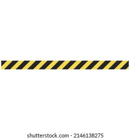 Seamless design police line, warning do not enter strip, do not cross border tape vector