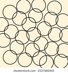 Nahtloses Design druckt einfache Formen auf gelbem Hintergrund. Geometrisches Muster.