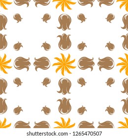 seamless design with a smooth antique pattern