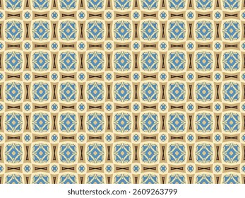 Seamless Design Tile Digital Background Template Graphic Fashion Cloth Fabric Texture Symmetric Endless Shape Art Perspective Luxury Decoration Textile Visual Geometric Interior Wallpaper Pattern.