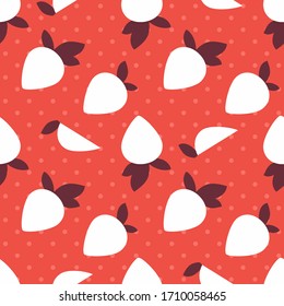 
Seamless design vector illustration on the theme of berries and food.