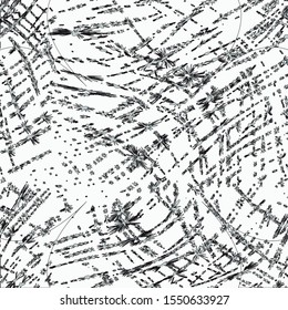 Seamless design.black white  Geometric complementary visual. Embroidered background texture for textile and fabric embroidery
