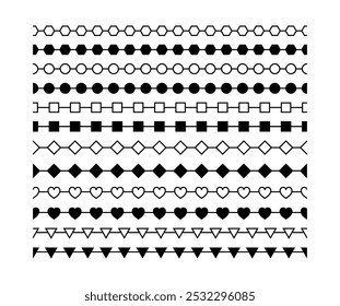 Seamless designer border. The separation element. Edge limiter. texture tape for creative design and decoration