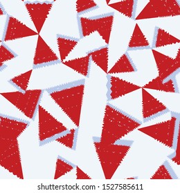 Seamless design.slice of pizza Geometric complementary visual. Embroidered background texture for textile and fabric embroidery