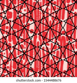 Seamless design.star lines Geometric complementary visual. Embroidered background texture for textile and fabric embroidery