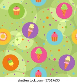 Seamless desserts background