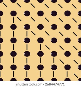 Seamless diagonal black dot line pattern, abstract geometric design for wallpaper, wrapping paper, digital backgrounds and stationery.
