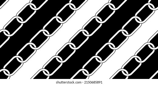 Seamless diagonal chain pattern. Vector Illustration.