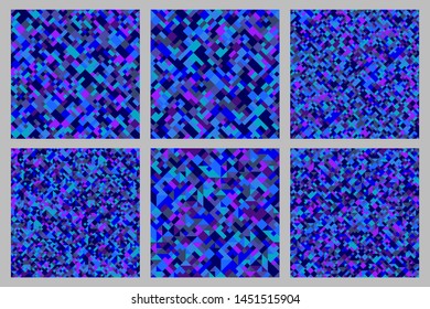 Seamless diagonal geometric pattern background set - abstract vector graphic designs