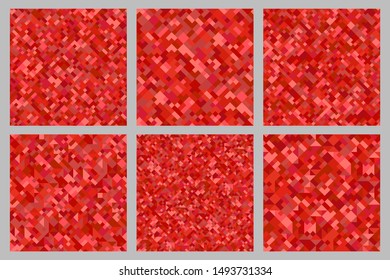 Seamless diagonal geometric pattern background design collection - abstract vector illustrations