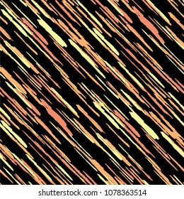 Seamless Diagonal Grunge Stripes. Abstract Texture with Dry Brush Strokes. Scribbled Grunge Motif for Fabric, Cloth, Paper Trendy Vector Background with Stripes.