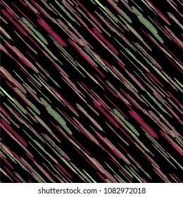Seamless Diagonal Grunge Stripes. Abstract Texture with Brush Strokes. Scribbled Grunge Rapport for Fabric, Cloth, Paper Rustic Vector Background with Stripes.