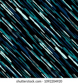 Seamless Diagonal Grunge Stripes. Abstract Texture with Dry Brush Strokes. Scribbled Grunge Pattern for Fabric, Print, Textile Retro Vector Background.